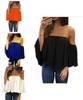 Premium Quality Fashion Women's Summer Off Shoulder Long Sleeve Casual Blouse