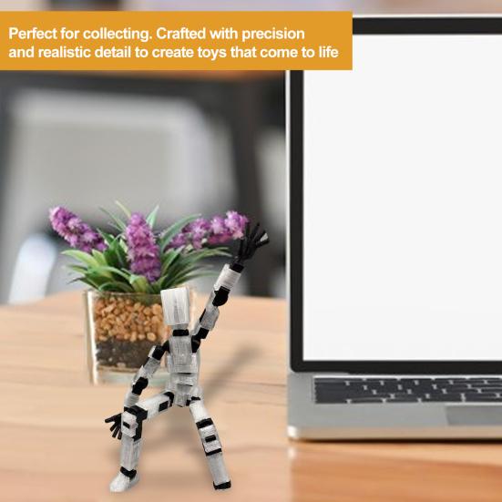 Суставное человеческое украшение, подвижные суставы с 3D-печатью, игрушка-робот с разной осанкой, человеческая фигурка, украшение для домашнего офиса и рабочего стола