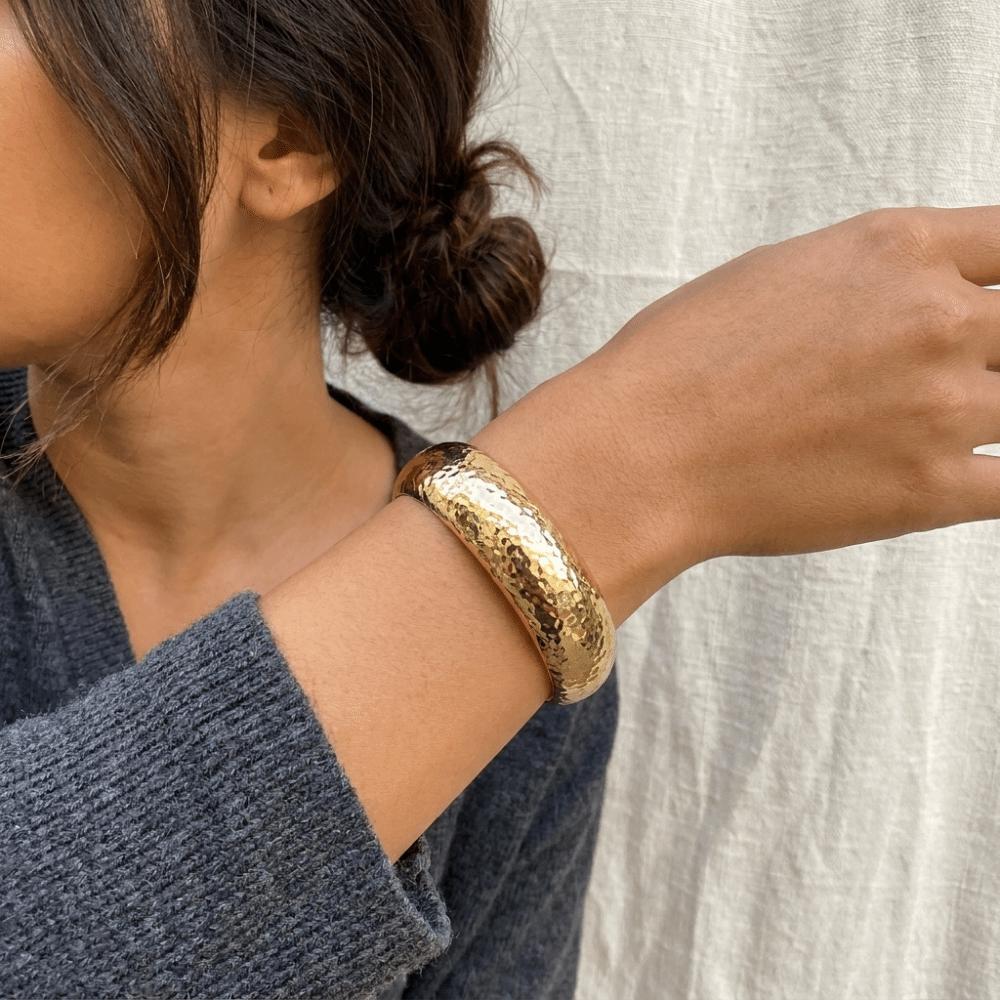 Zinc Zinc Zinc Alloy Metal Bracelet Geometry Wide Side Bangle Retro Open Bangle  Gift