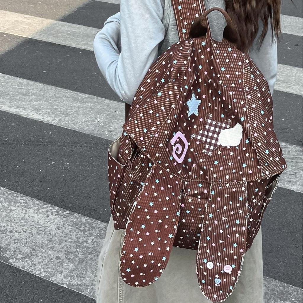 Schoolbag wholesale new Mori ins Japanese solid color canvas casual small backpack retro niche simple student class
