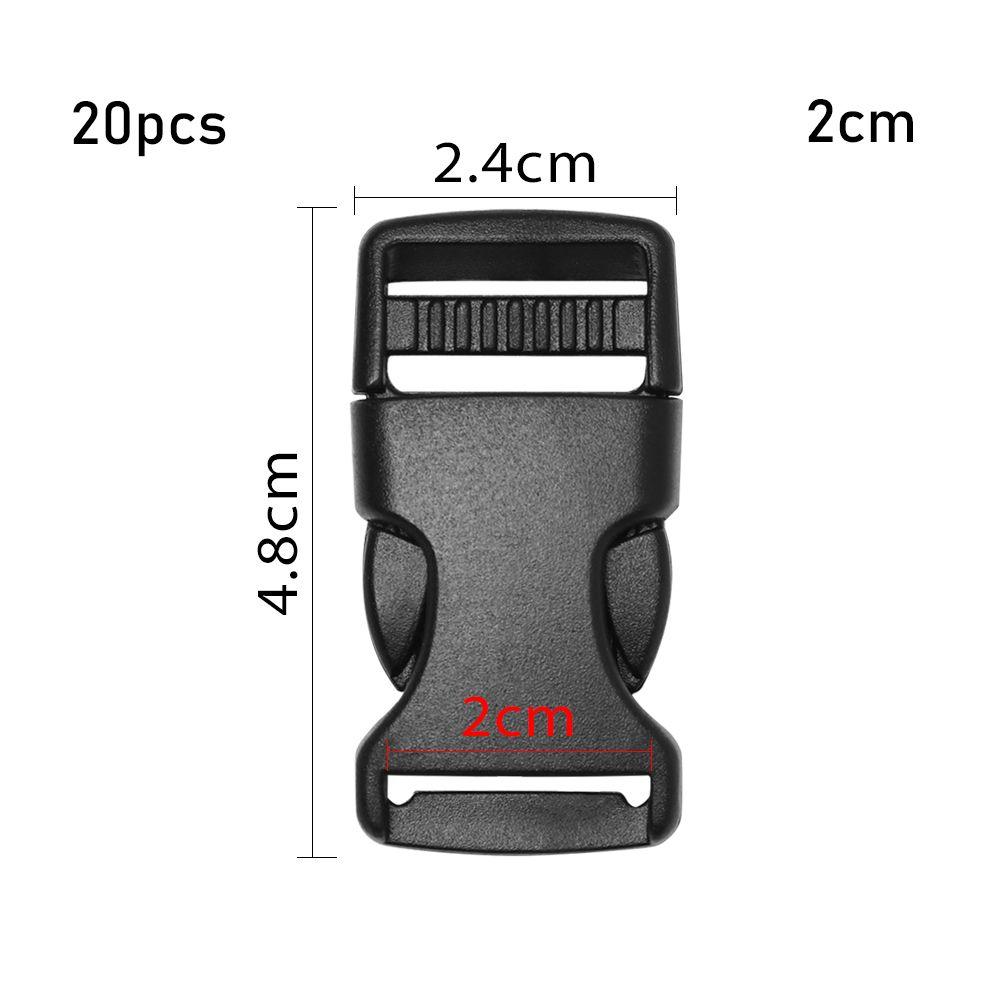 Пластиковая черная тесьма для ремня рюкзака, детали для браслета из паракорда, изогнутая пряжка, боковые пряжки