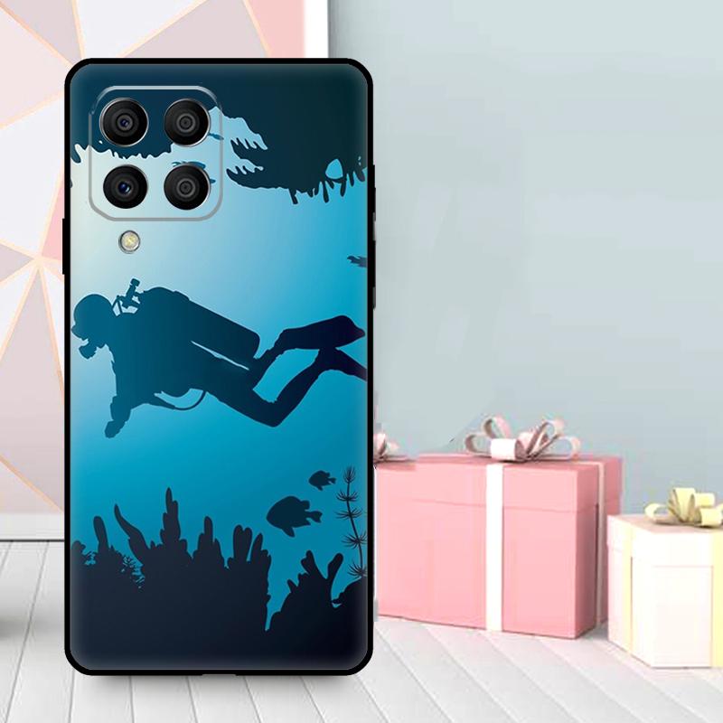 Diver Underwater Diving Cave Caving Case For Samsung Galaxy M36 M12 M52 M06 M16 M56 M33 M15 M55 M31 M13 M14 M53 M32 M35 M34 M54