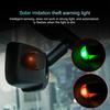 Car Solar Power Warning Light Simulated Dummy Alarm Warning Anti-Theft LED Flashing