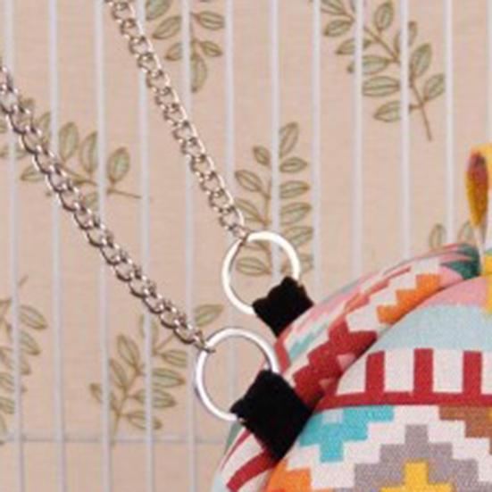 Squirrel Bed Colorful Pattern Keep Warmth Soft Texture Cute Pet Rat Squirrel Nest with Chain Small Animal Supplies
