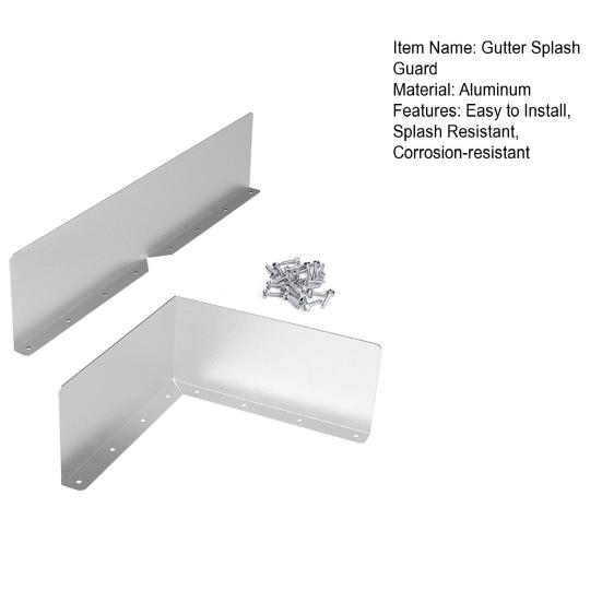 2/4 шт. брызговики для водосточных желобов с винтами, простая установка, водосточный желоб Valley, кровельные ограждения для водосточных желобов, отводитель дождя на крышу
