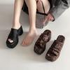 New Women's Wedge Heel Shoes Thick-soled High-heeled Sandals and Slippers