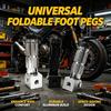 Reposapiés plegables universales CNC para motocicleta y bicicleta eléctrica de aleación de aluminio