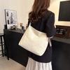 Korean Version of Fashionable Large-capacity Bag Women's 2025 New Casual Tote Bag Simple Canvas Bag Shoulder Messenger Bag