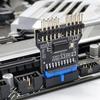 USB 2.0 Motherboard Hub: 9-Pin To Dual 9-Pin Expansion Adapter