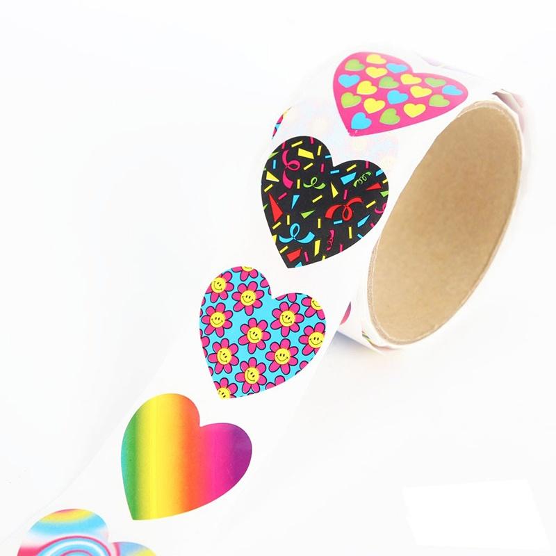 Наклейки Fun Express Funky Heart Roll (100 шт.)