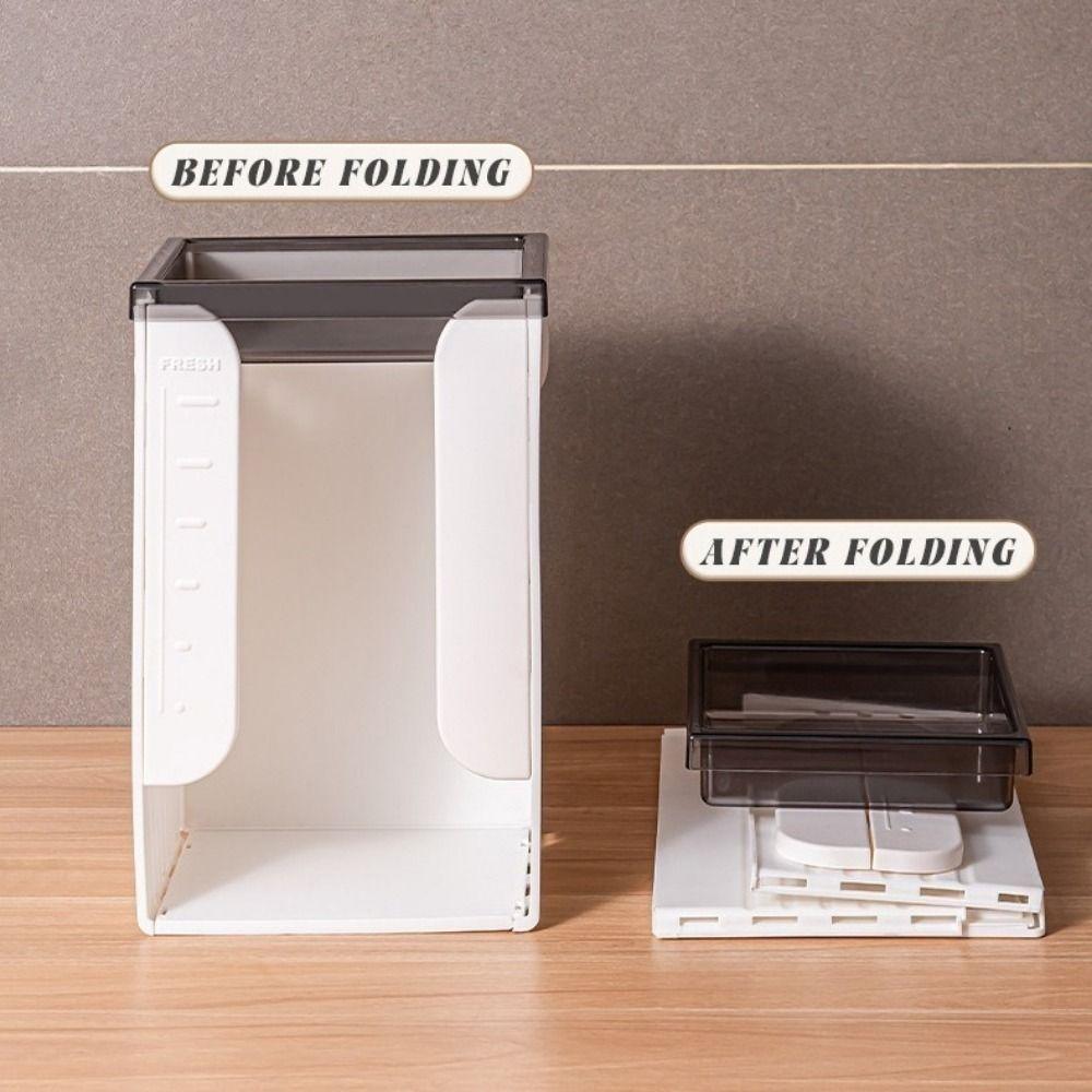 Large Capacity Instant Noodles Storage Box Plastic Folding Korea Ramen Storage Box Rectangular Space Saving