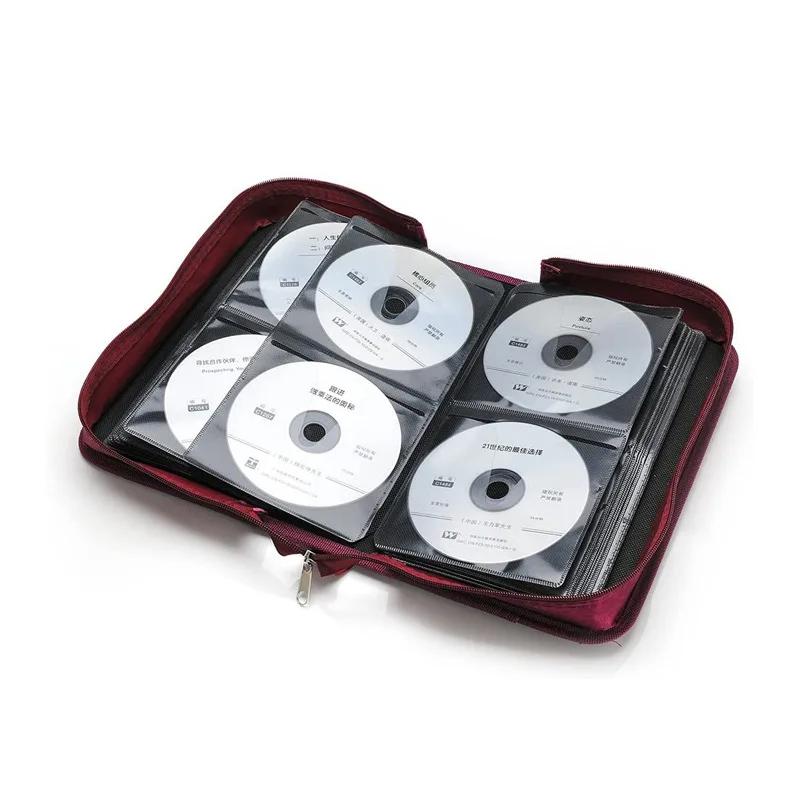 128 дисков DVD CD держатель пылезащитный мешок для хранения застежка-молния чехол для хранения альбома кошелек сумка-органайзер сумка для хранения