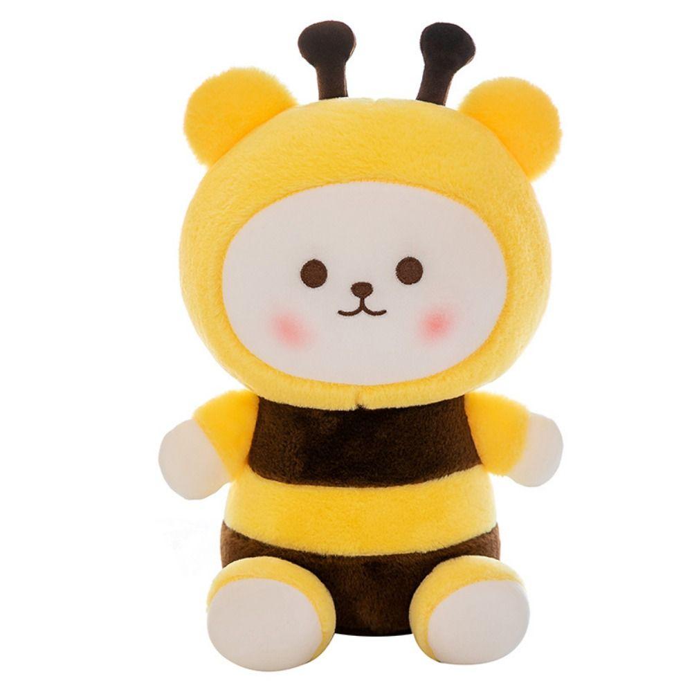 Stuffed Bee Doll Plush Toy Bee Shape Bees Bear Plush Dolls Creative Bee Stuffed Toys Girls Toys