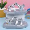Girls princess shoes little girls sandals summer new school shoes rhinestone little girl roman shoes soft-soled baby shoes