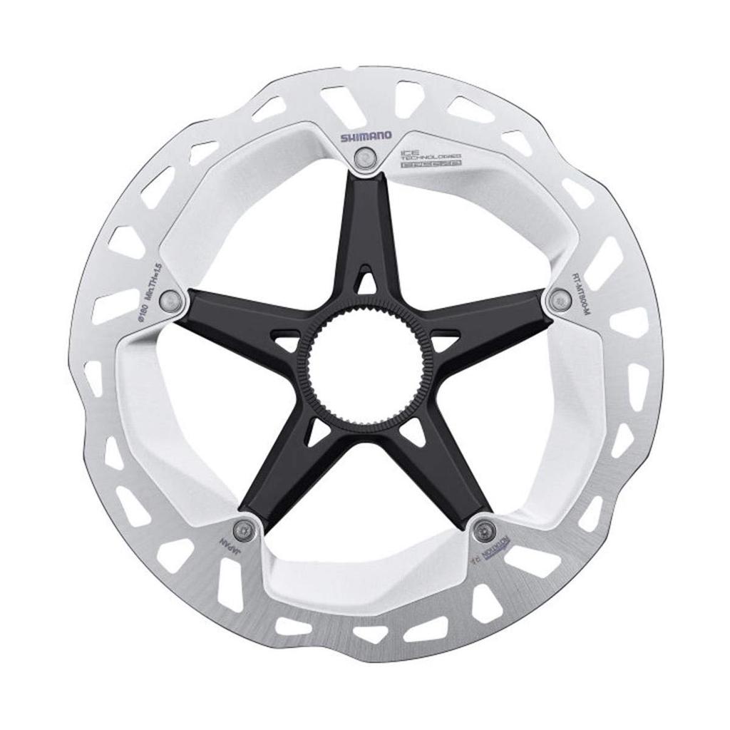 Shimano 180mm Center Lock Narrow Type Disc Rotor with External Serrated Lock Ring RT-MT800 (Y2A598030)