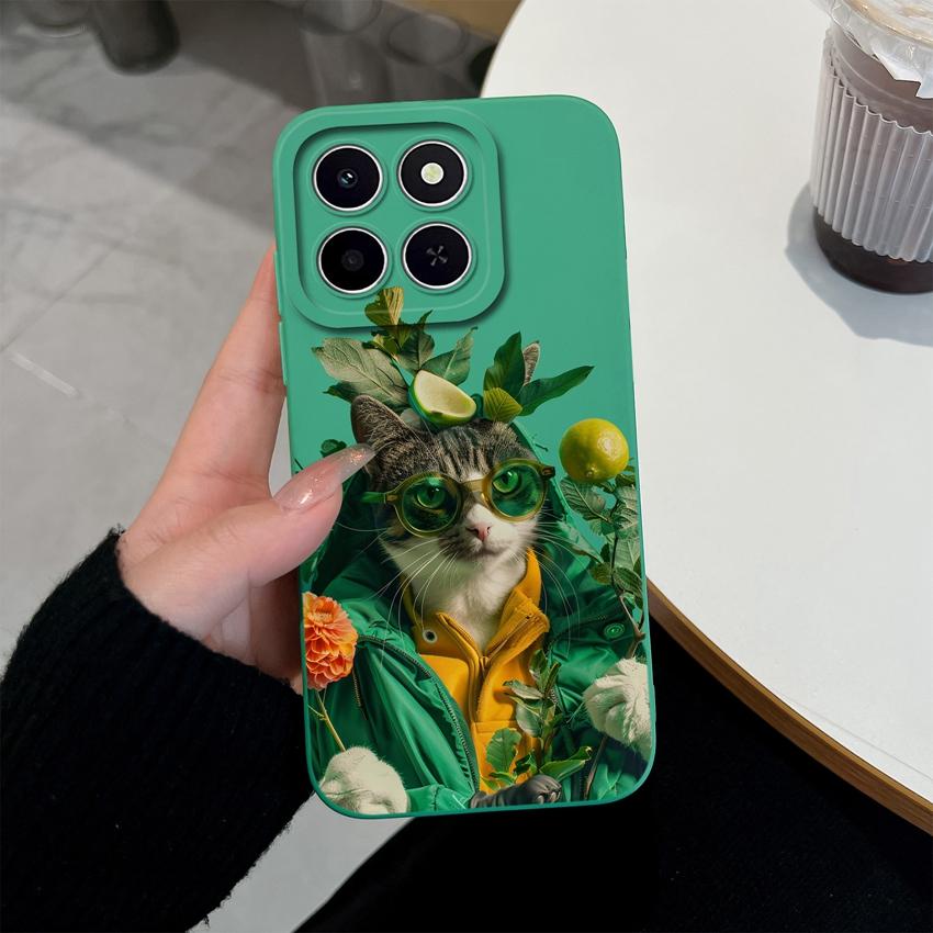 Для Huawei Honor X6C X7C 400 Pro Lite Чехол для телефона Милые розовые облачные узоры Жидкий силикон Недавно обновленные Противоударные Защитные чехлы Для Huawei Чехол