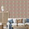 Wallpaper Ethnic Pattern Beige and Brown 50x1000