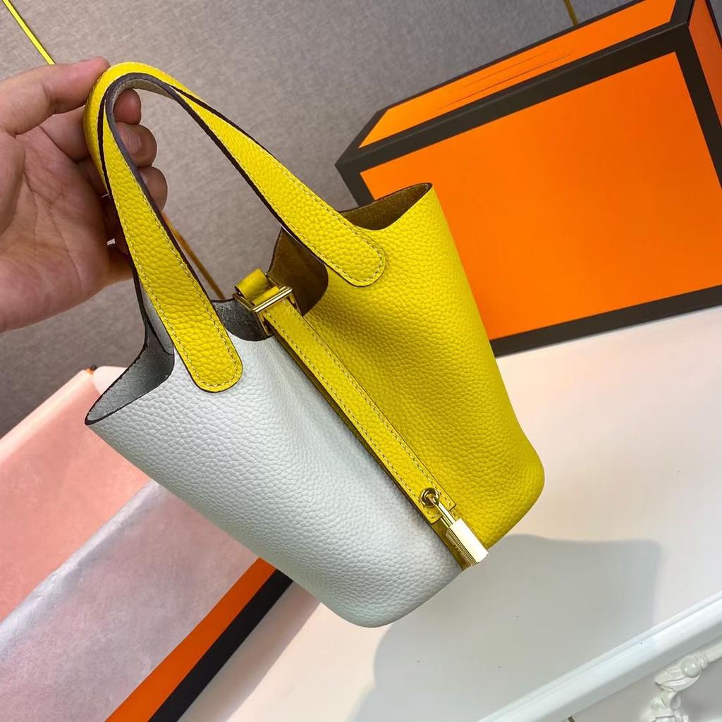 Высококачественная полуручная плетеная сумка-корзина из растительных волокон togo первый слой коровья кожа commuter bag натуральная кожа портативная сумка-ведро женская 18 см