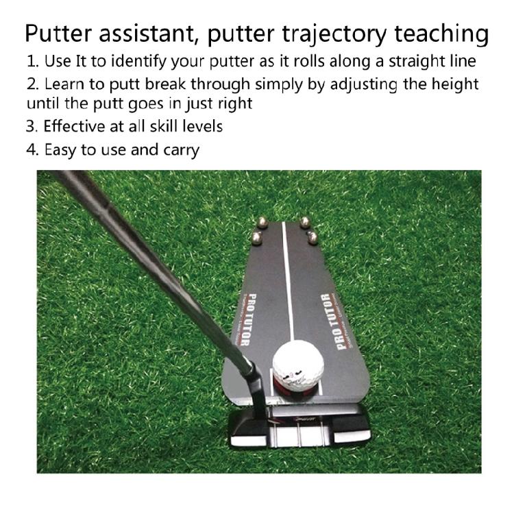 Golf Putting Tutor with Free Zipper Case Golf Swing Trainer Putting Trainer Aids