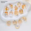 14Pcs Gold Color Floral Pearl Gemstone Ring Set For Women Vintage Irregular Lava Texture Stackable Finger Rings Trendy Jewelry