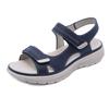 New Leather Sandals For Women In Women's Sports Style Wedge Light Velcro Slippers Comfortable Breathable And Versatile Casual