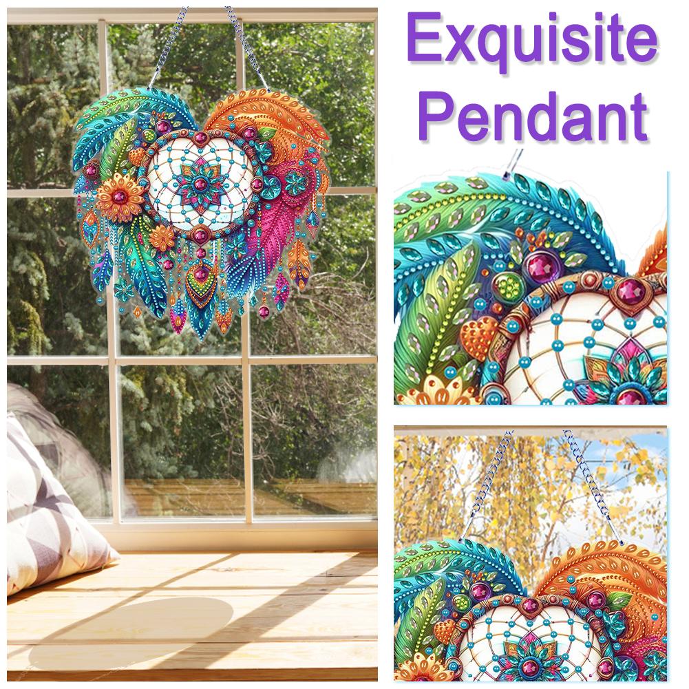 Цветок 2D Плоский Набор для алмазной вышивки своими руками Стразы Алмазное искусство Подвески для окон Подвеска Алмазное искусство Настенный декор для дома и окон