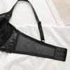 French Sexy Big Breasts Small Anti-sagging Large Size Underwear Thin Satin Splicing Lace Bra