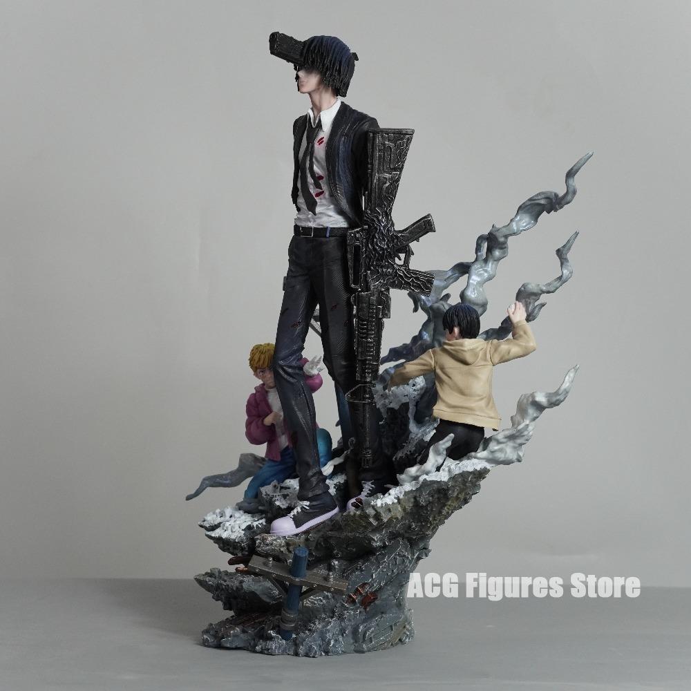 33cm/12.99in Anime Chainsaw Man Figure Gun Fiend Hayakawa Aki Action Figures Pvc Desktop Ornamen Collection Model Toys Gifts