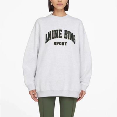 Мода осень Lettertter Hoddies Женщины Спорт Длинный рукав Пуловеры Уличная одежда Свободные повседневные топы Толстовка Женская