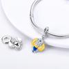 Sliver Color Bag Chameleon Lion Charms Fit New Cute Bracalet Pendant Necklace