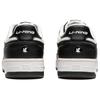 Li Ning Tian Ji Casual Versatile Thick Sole Height Increasing Non-Slip Wear-Resistant Low-Top Skate Shoes Women Sneaker White Black AGCU096-4