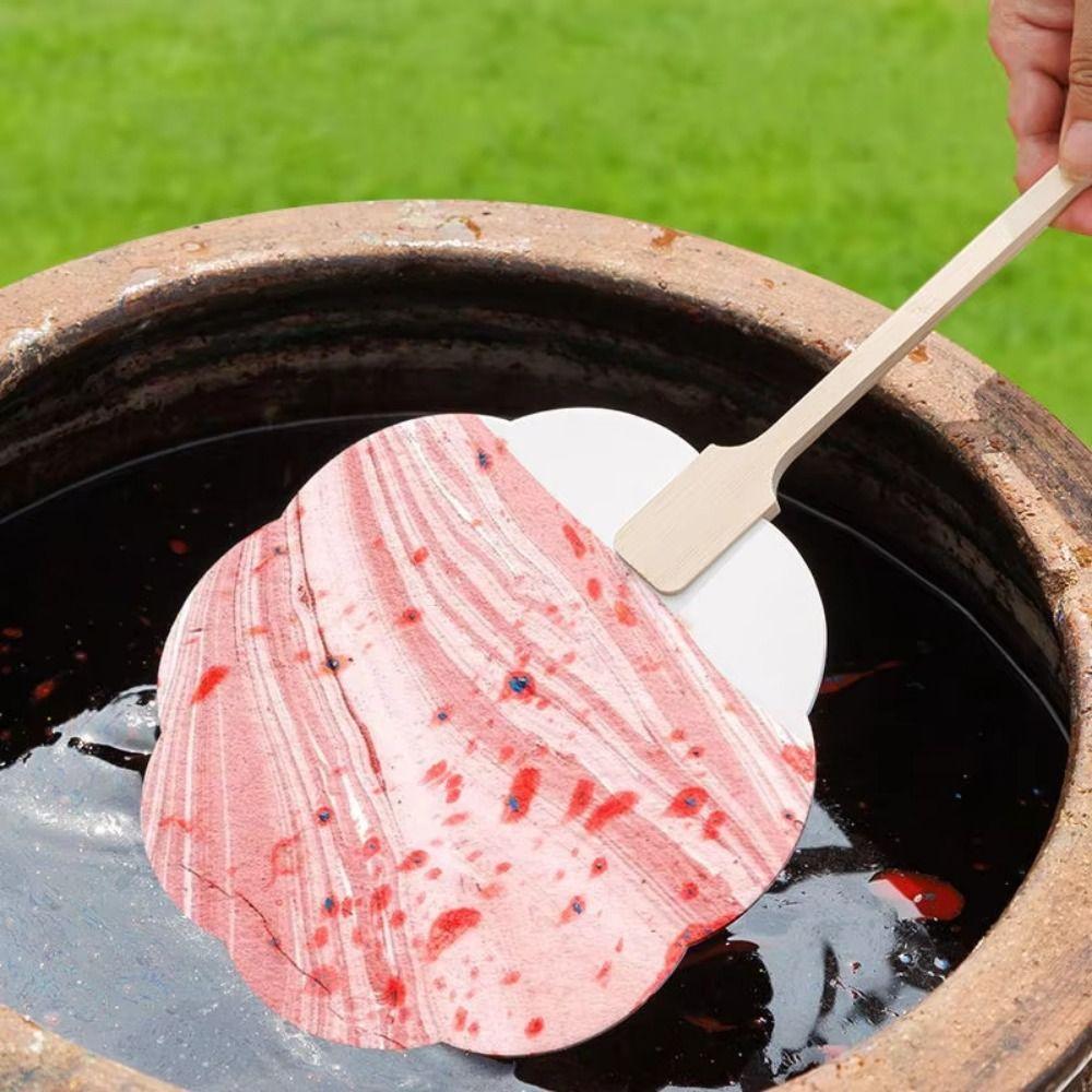 5Pcs Double-side Blank Paper Fan DIY Painting Hand Painting Graffiti Fans  Lacquer Fan