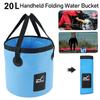 20L Waterproof Folding Bucket Portable Outdoor Travel Folding Multifunctional Car Wash Fishing Camping Fold Water Storage Bucket
