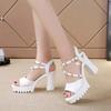 Summer Women High Heels Shoes Platform Sandals Women Pump Shoes Female Party Wedding Heels Open Toe Ladies Sandals