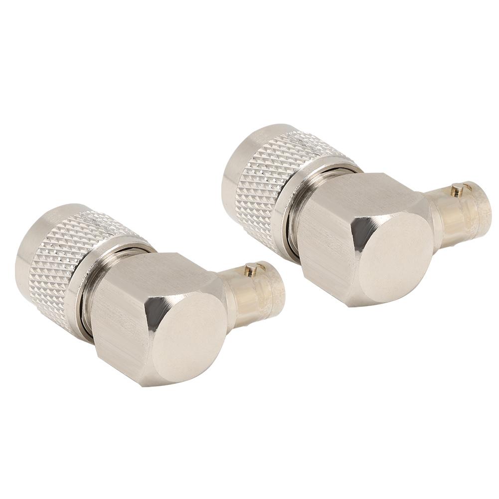 2 шт. UHF Male PL-259 to BNC Female адаптер 90 градусов разъем конвертер для коаксиального кабеля