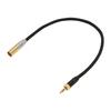 3.5mm To Mini XLR Cable Internal Thread Gold Plated 3 Pin Stereo Noiseless Sound Adapter Cord for