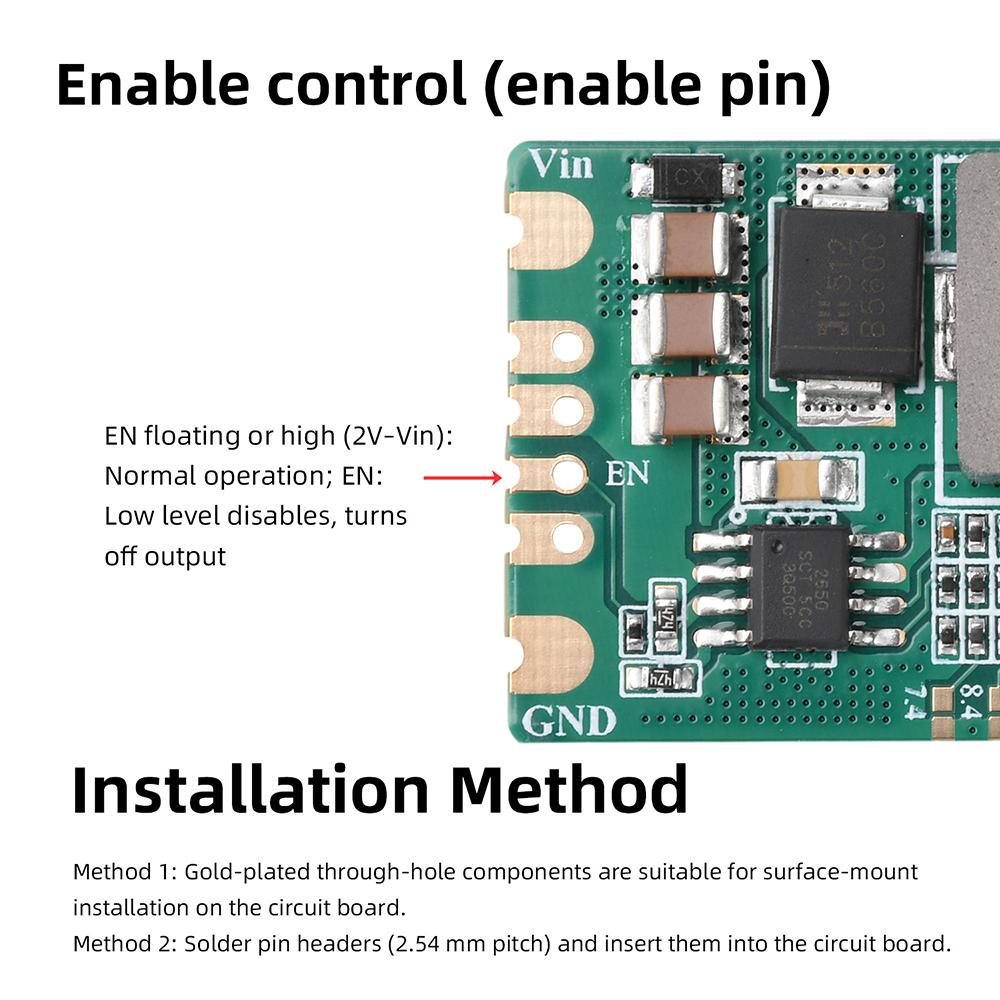 Mini DC-DC Buck Converter 5V-60V to 5V-20V 5A Adjustable Voltage High Efficiency Reliable for Industrial Power Supply System
