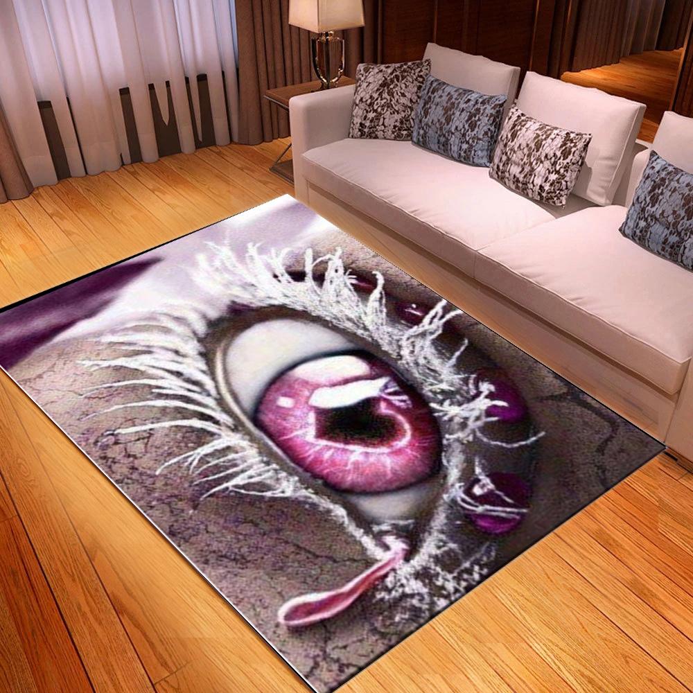 Подходит для гостиной, ковер с рисунком глаз, домашний коврик, коврик для дивана, мягкий коврик с волшебным глазом