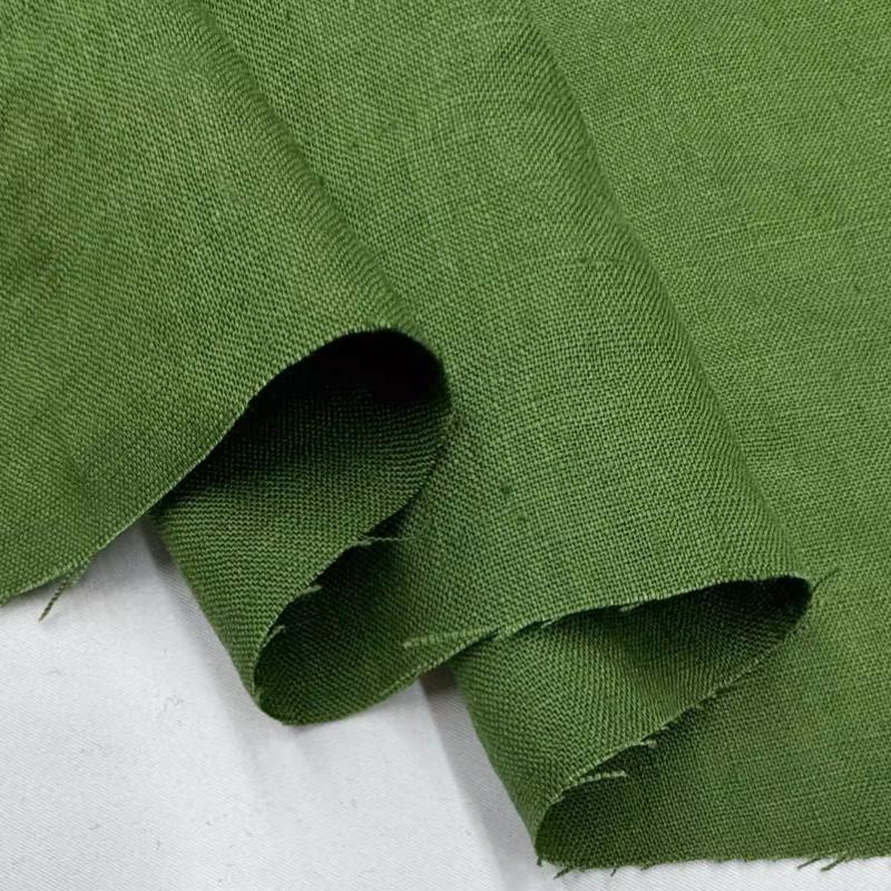 Чистая льняная ткань Стиранный лен Комфортная дышащая ткань для весны и лета DIY Платье Широкие брюки Легкая куртка Одежда