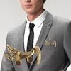 NEW Vintage Animal Crocodile Octopus Shaped Men's Suit Lapel Brooches Pin Classic Accessories For Men Coat Suits