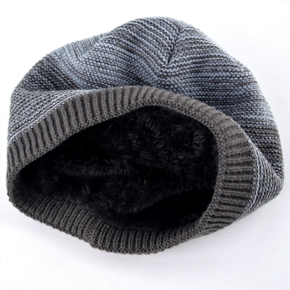 Мужская зимняя вязаная шерстяная шапка Skullies, шапка для мужчин, шапка-бини в стиле хип-хоп, шапка для мальчика, теплая вязаная шапка