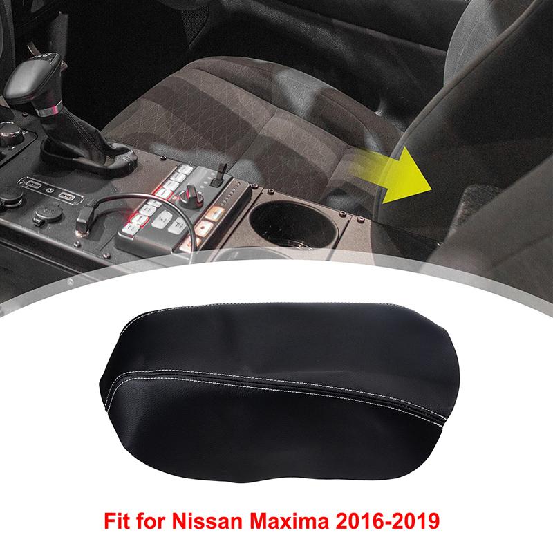 Auto Center Console Armrest Box Cover Leather Protector Pad Interior Accessories Fit for Nissan Maxima 2016-2019