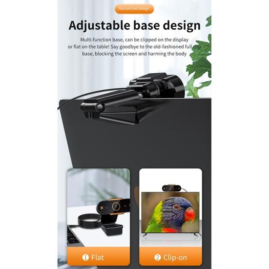 Веб-камера USB высокой четкости для прямой трансляции с микрофоном для компьютеров и ноутбуков