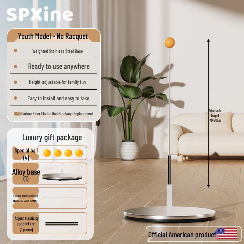 Children's Indoor Table Tennis Rebound Trainer for Solo Practice