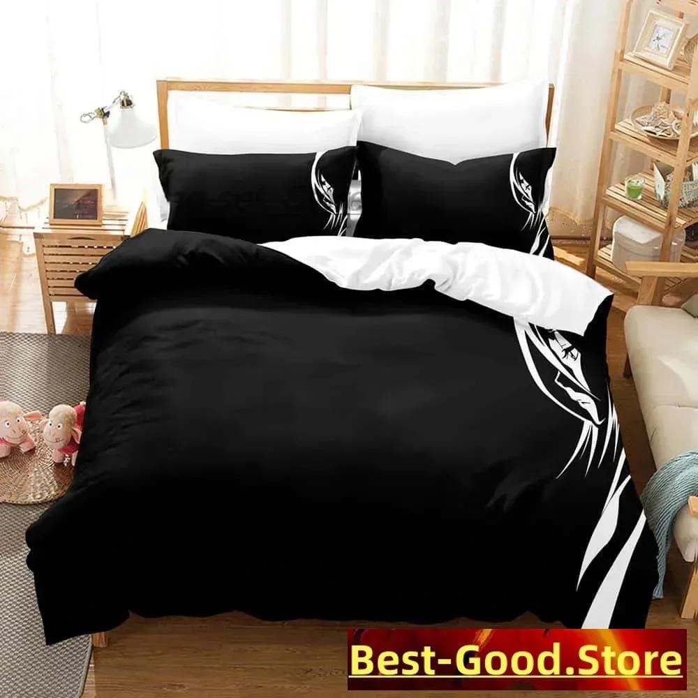 Comforter New 3D Print Anime Bleach Kuchiki Rukia Bedding Set Single Twin Full Queen King Size Bed Set Adult Kid Bedroom S