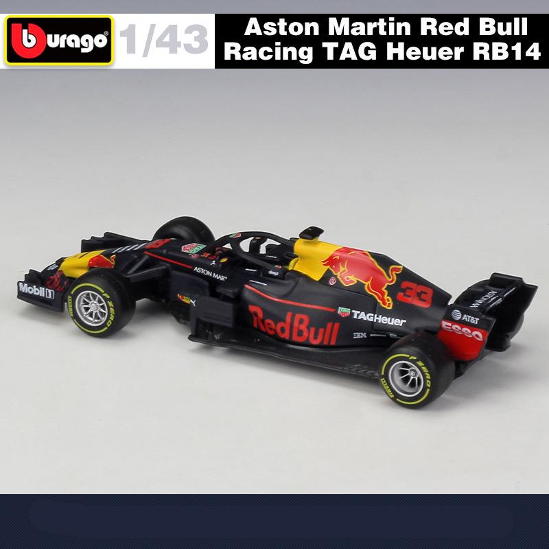 Ббураго 1:43 Команда Формулы-1 Red Bull Racing Rb21 Rb20 Mclaren Mcl60 Mcl38 W16E Симулятор Формулы-1 Сплав Суперкар Гоночный Автомобиль Модель Игрушка