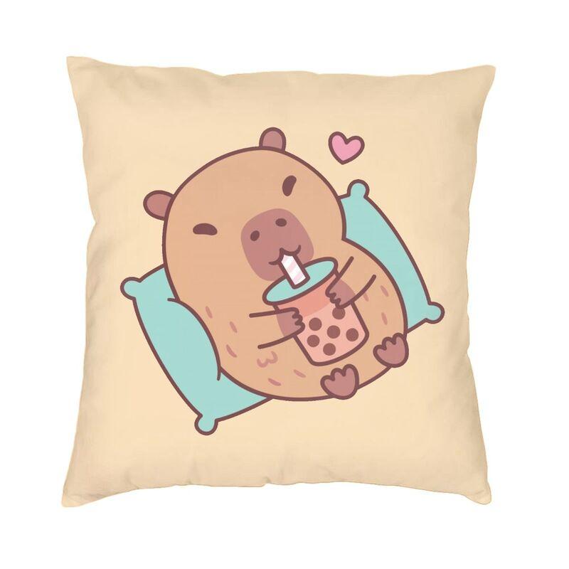 Capybara Cushion Cover Sofa Home Decorative Square Throw Pillow Cover x