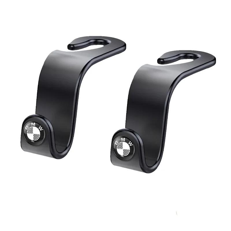 Car Sticker Car Seat Headrest Hook Auto Back Seat Storage Organizer Hanger For BMW M 50th E46 E90 E49 F30 F80 E36 E46 E93 E92 F3