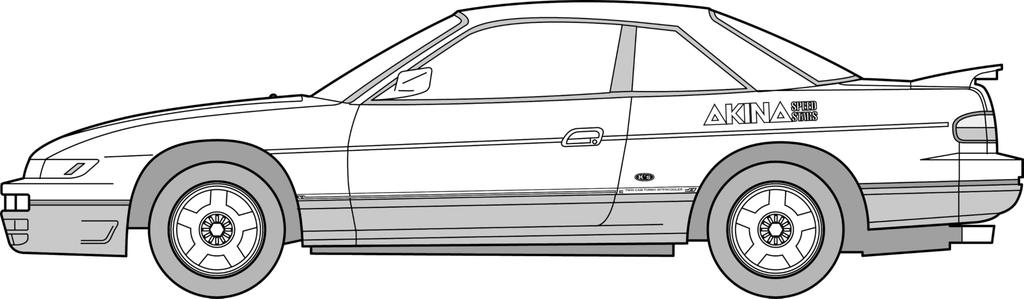 124 Серия Initial D №004 S13 Silvia от Коитиро Икэя Пластиковая модель