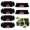 Защититель ручки двери Jimny из углеродного волокна, защита от царапин и ногтей, совместим с новым черным [Только для] JB64/JB74, Набор из 6 шт., Внешний вид, Водонепроницаемый,